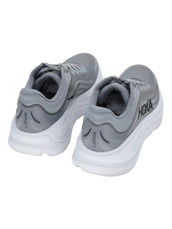 Hoka Mens Bondi 9 Running Sneaker Galactic Grey Stellar Gray Size 10M main image 5